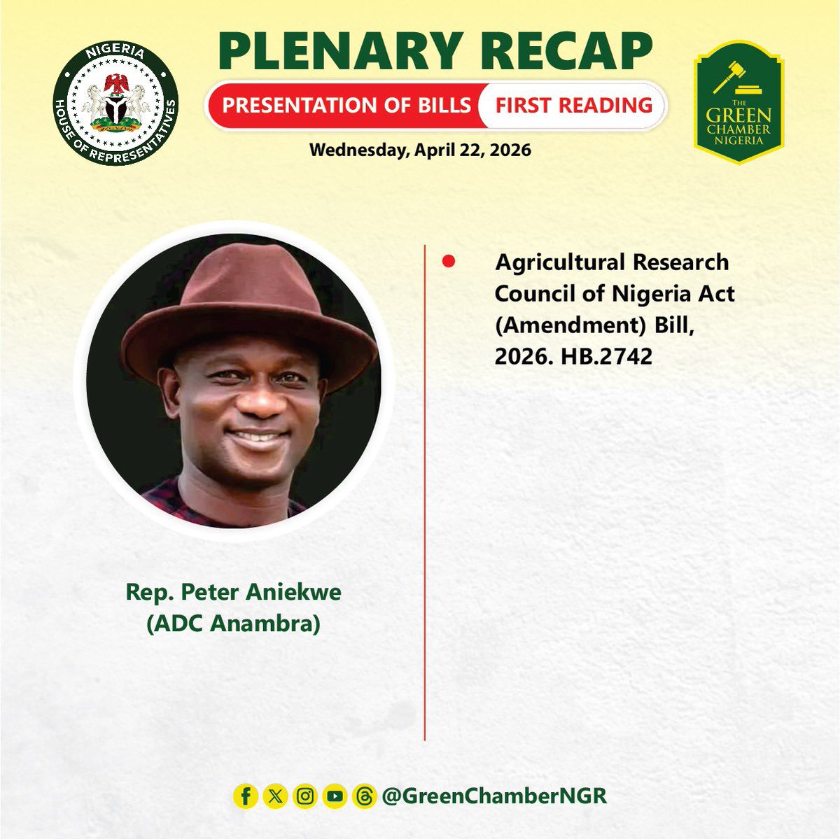 Nigeria House of Representatives tweet media