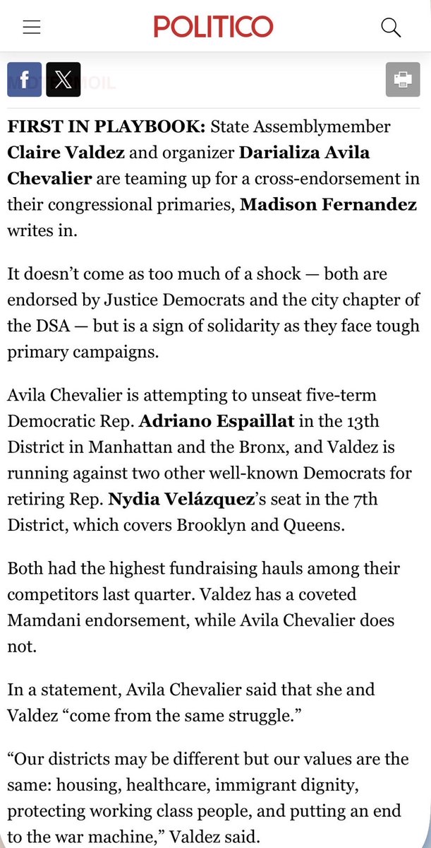 Claire and I come from the same struggle. <a href="/claireforny/">Claire Valdez</a> and I have both organized on the ground, we've both fought ICE, and we've both stood against U.S. wars that kill children and drain our communities. I’m thrilled to stand together in this fight.
