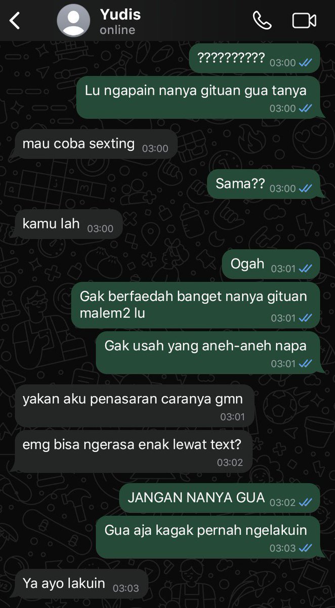 sakitjiuwa's tweet image. #NoteSun 🔞 two tweets

Gagal ngajak sexting (1/2)
