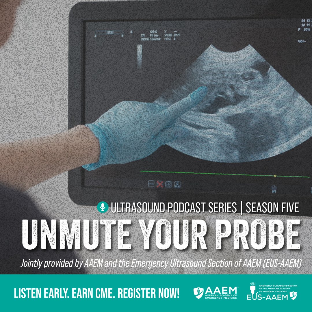 aaeminfo's tweet image. Unmute Your Probe Season 5 brings expert insights on the research, innovations, and debates shaping the future of POCUS in emergency medicine. 

👩‍⚕️ Built for EM professionals
📝 Registration required | 🎓 Earn CME
Register now 👉 aaem.execinc.com/edibo/EUS26

#POCUS #Ultrasound