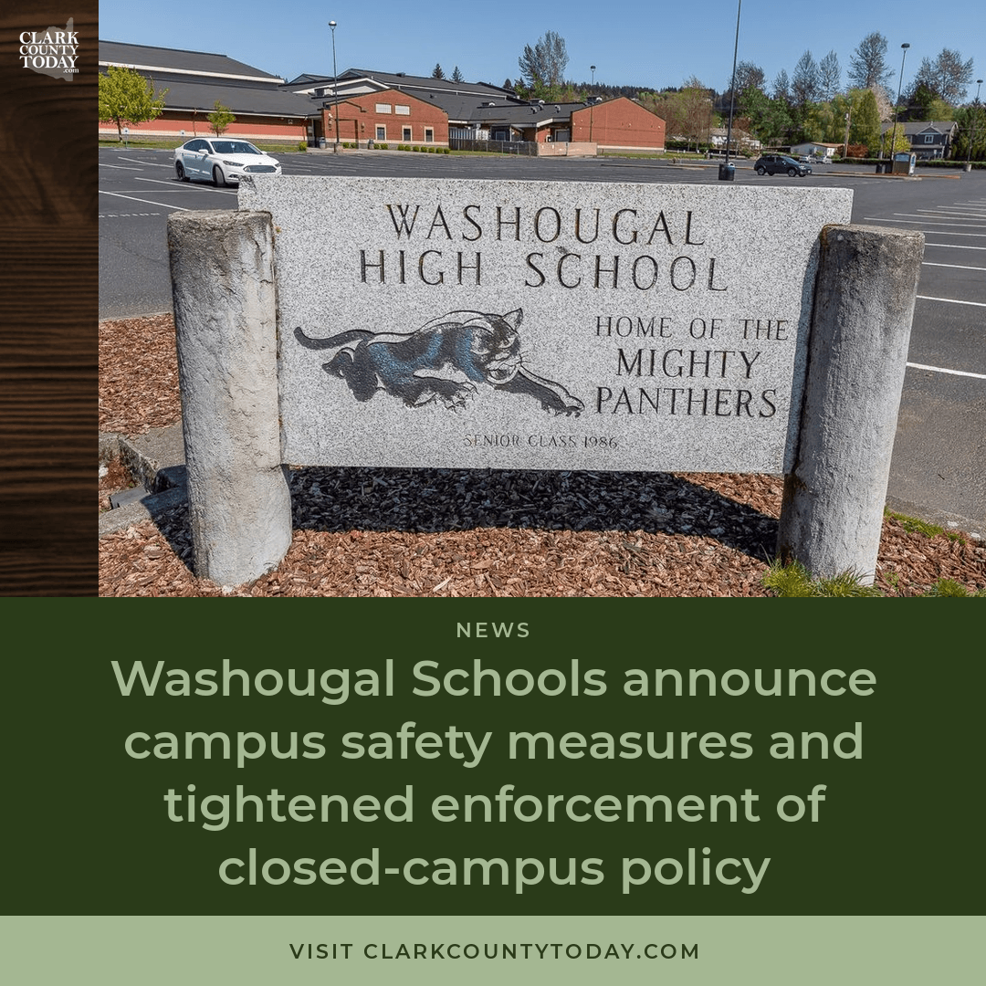 NewsFromCCT's tweet image. Washougal School District locks gates at 3 campuses weekdays 7:30 a.m.-4 p.m. after safety concerns from increased daytime activity. Community access continues after hours. clarkcountytoday.com/news/washougal… #WashougalSchools #CampusSafety