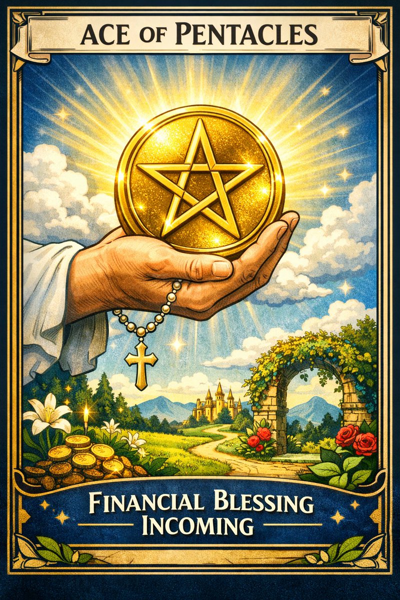 pizazzmetals's tweet image. #Capricorn ♑ #Taurus ♉ #Virgo ♍ #EarthSigns The Ace of Pentacles is ur verification. Ur reality is aligning with the vision u’ve been building in silence. The seeds u planted are breaking through the surface. This is confirmation the life u imagined is starting 2 materialize.