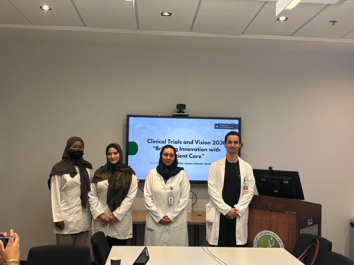 kaimrcEvents_WR's tweet image. In line with Vision 2030, KAIMRC WR delivered the 4th Clinical Research Training under the CTM-WR Unit, focused on Investigational Drug Services for pharmacy interns in collaboration with the Pharmacy Department at MNGHA Jeddah.

#ClinicalTrials #Vision2030 #InvestigationalDrugs