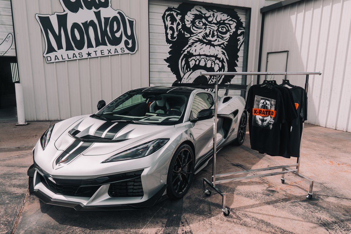 GasMonkeyGarage's tweet photo. This one earned an X rating 😈 The ZR1X Collection is here — built around the wildest car we’ve ever given away!

🛞 Every $1 spent = entries to win the 1,250hp Corvette ZR1X in GMG#30.

Don’t miss your shot 👉 https://t.co/sjhFx61ClA https://t.co/zlyAv1ud37
