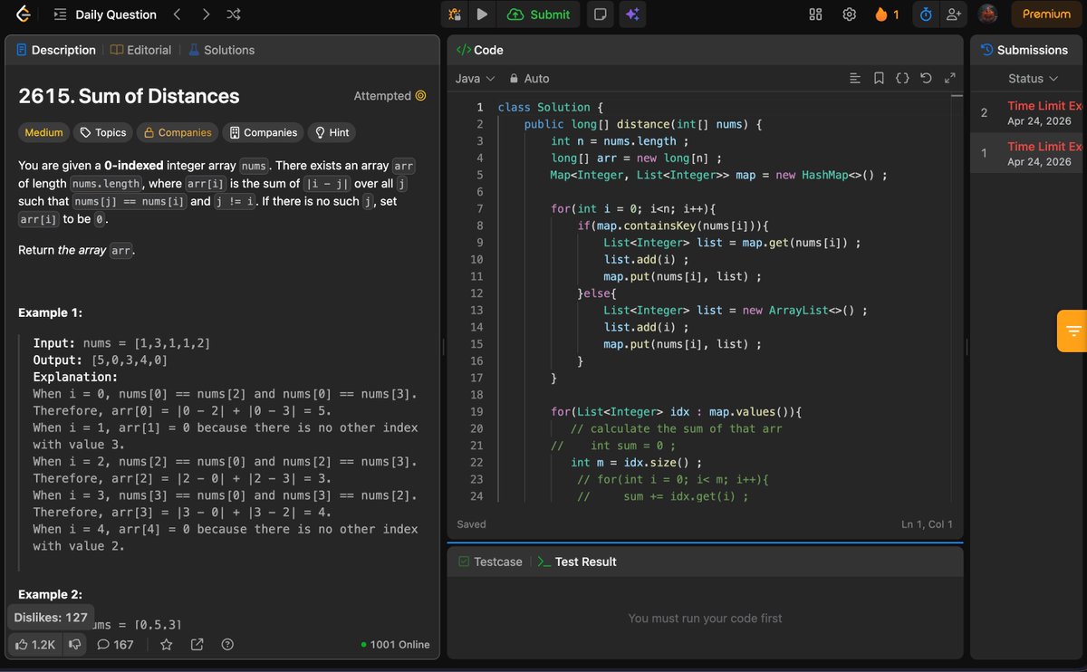 devnarware's tweet image. Day 106 (April 23)

❌ Tried solving POTD… failed twice 😭
❌ Halfway through Chapter 2.7(couldn't complete)

✅ Revised old chapters
✅ Working on communication skills

#Backend #dsa @LeetCode  #Golang