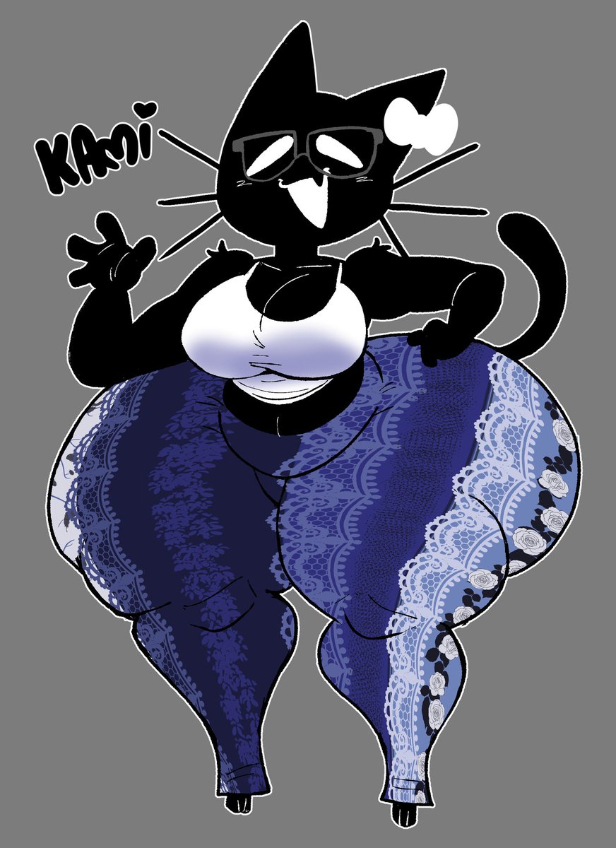 Dead_Eeve3's tweet photo. Kami the bratty black cat 💙🐈‍⬛️ 

Oc belongs to: @cuddleplushy https://t.co/Ga7Rjd7X3Y