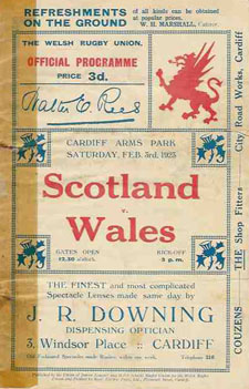 WalesScotland's tweet image. #rugby   history Born today 24/04 in 1897 : Gethin Thomas (Wales) rugby v Scotland in   1923 walesscotlandrugbytickets.com