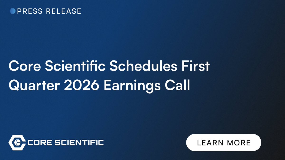 Core Scientific tweet media