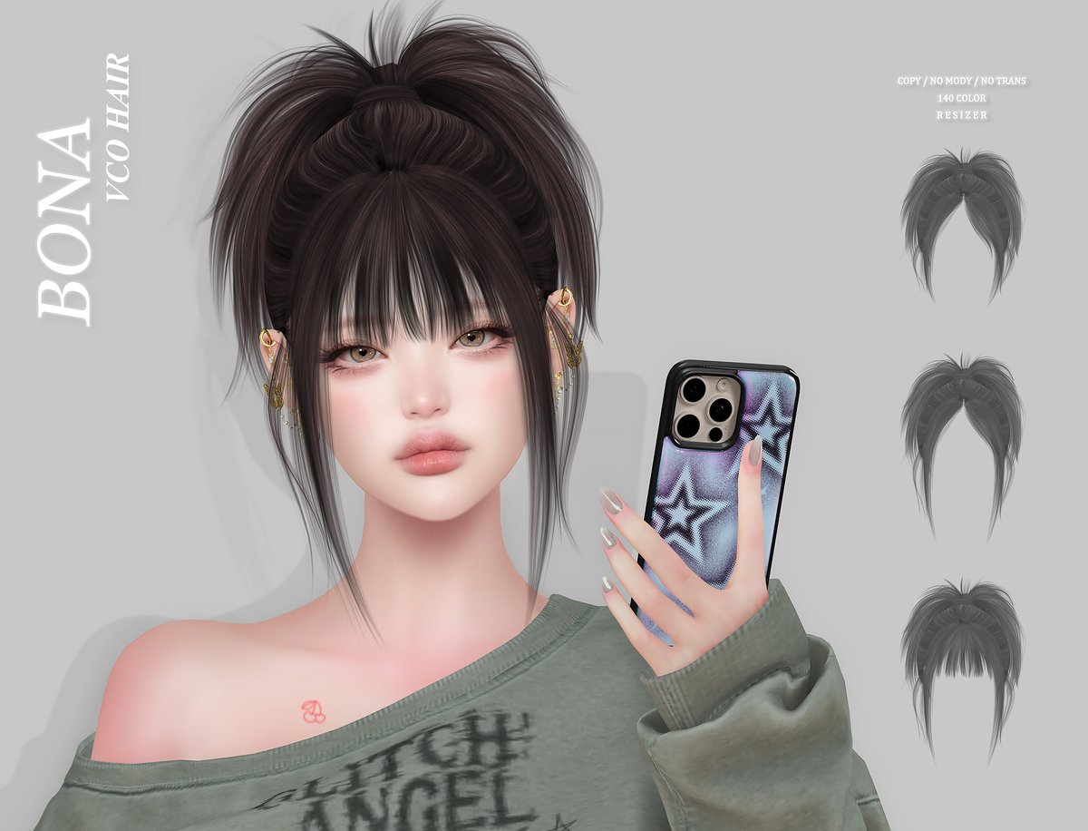 KawaiiFeedSL's tweet image. VCO Bona Hair @ The Warehouse Sale〡Taxi: maps.secondlife.com/secondlife/Rot… 
#SecondLife #VCO #TheWarehouseSale #secondlifeevent #secondlifecontent #KawaiiFeed
