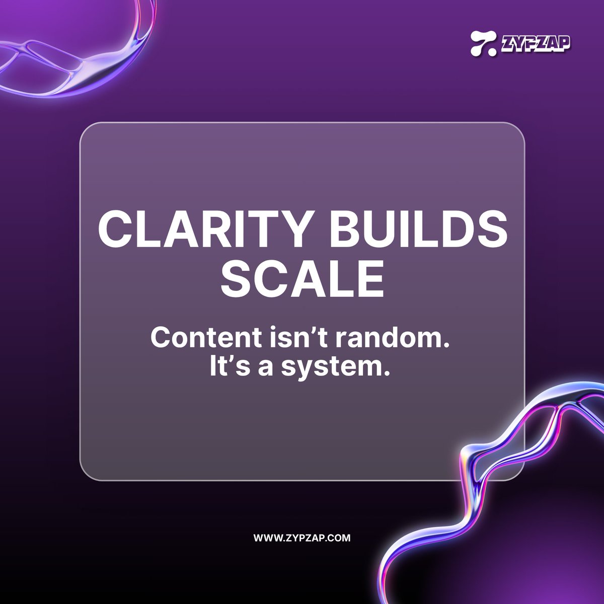 ZypZapCommunity's tweet image. We don’t ask “what should we post?”

We ask: where does this fit in the system?

𝗔𝘁𝘁𝗲𝗻𝘁𝗶𝗼𝗻 → 𝗧𝗿𝘂𝘀𝘁 → 𝗖𝗼𝗻𝗻𝗲𝗰𝘁𝗶𝗼𝗻 → 𝗥𝗲𝘁𝗲𝗻𝘁𝗶𝗼𝗻 → 𝗦𝗰𝗮𝗹𝗲

Most creators post.
Few build structure.

Structure is what grows.

#CreatorEconomy #ContentStrategy