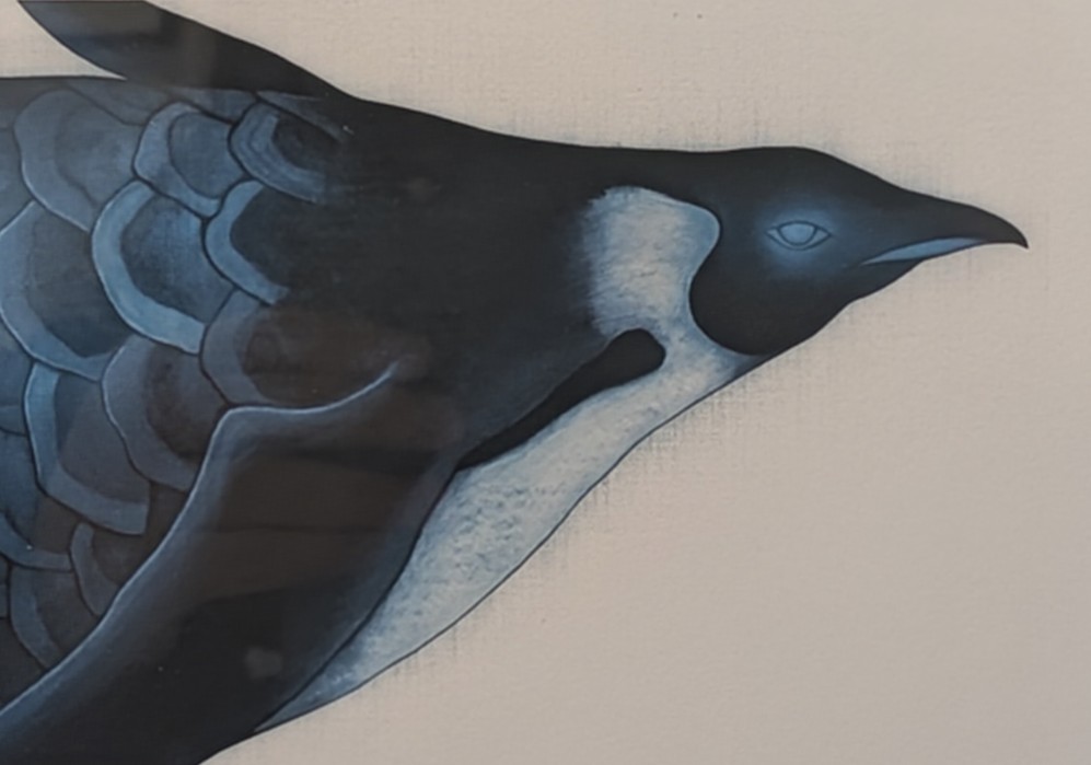 FLEW_GALLERY's tweet photo. Kawai Shoko Solo Exhibition
「今日も鳥が歌っている」

時には愛らしく、時には鋭い眼差しを堪えて表されるスズメやペンギンたち。

🗓️2026.4.24(Fri)-2026.4.29(Wed)
🕕️12-18時（最終日は15時まで）

#版画　#ペンギン　#スズメ
#フリュウ・ギャラリー　#フリュウギャラリー　
#上野谷根千　#根津 https://t.co/tgFCOIDBeQ