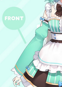 I really like whatever this big sleeve thing is called. I know that the VTuber Maid Minto has this sleevepiece whom is the inspiration for said sleevepiece