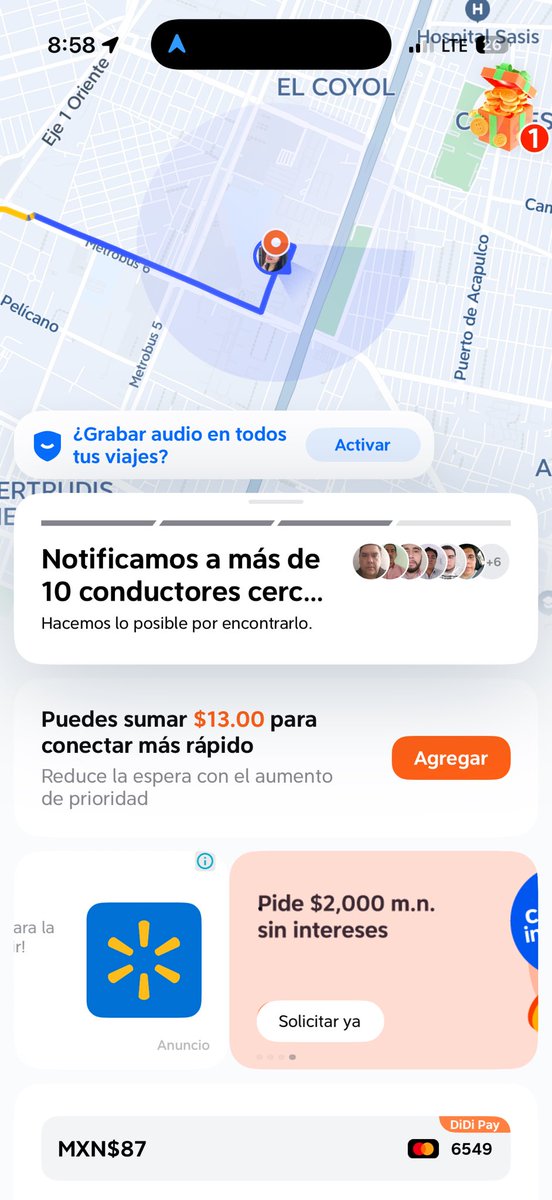 SolRoMarchena's tweet photo. Ya no usen @DiDi_Mexico 10 min buscando y ninguno.. aunque aumentes el precio y después el chofersillo te pide más y más y de todas formas no aceptan @Profeco entérate https://t.co/pJErUeOeC3
