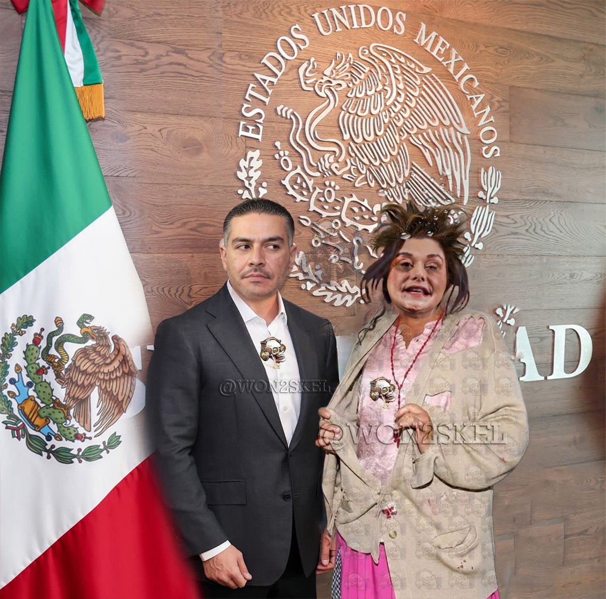 <a href="/MaruCampos_G/">Maru Campos</a> Se nota que el secretario Harfuch está  muy contento con la plática con la chupitos #traidora_a_la_patria  Maru Campos...😒