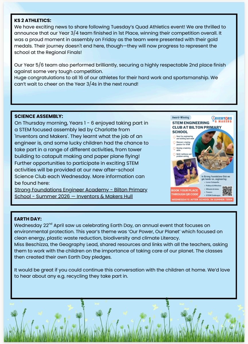 Bilton Primary School tweet media