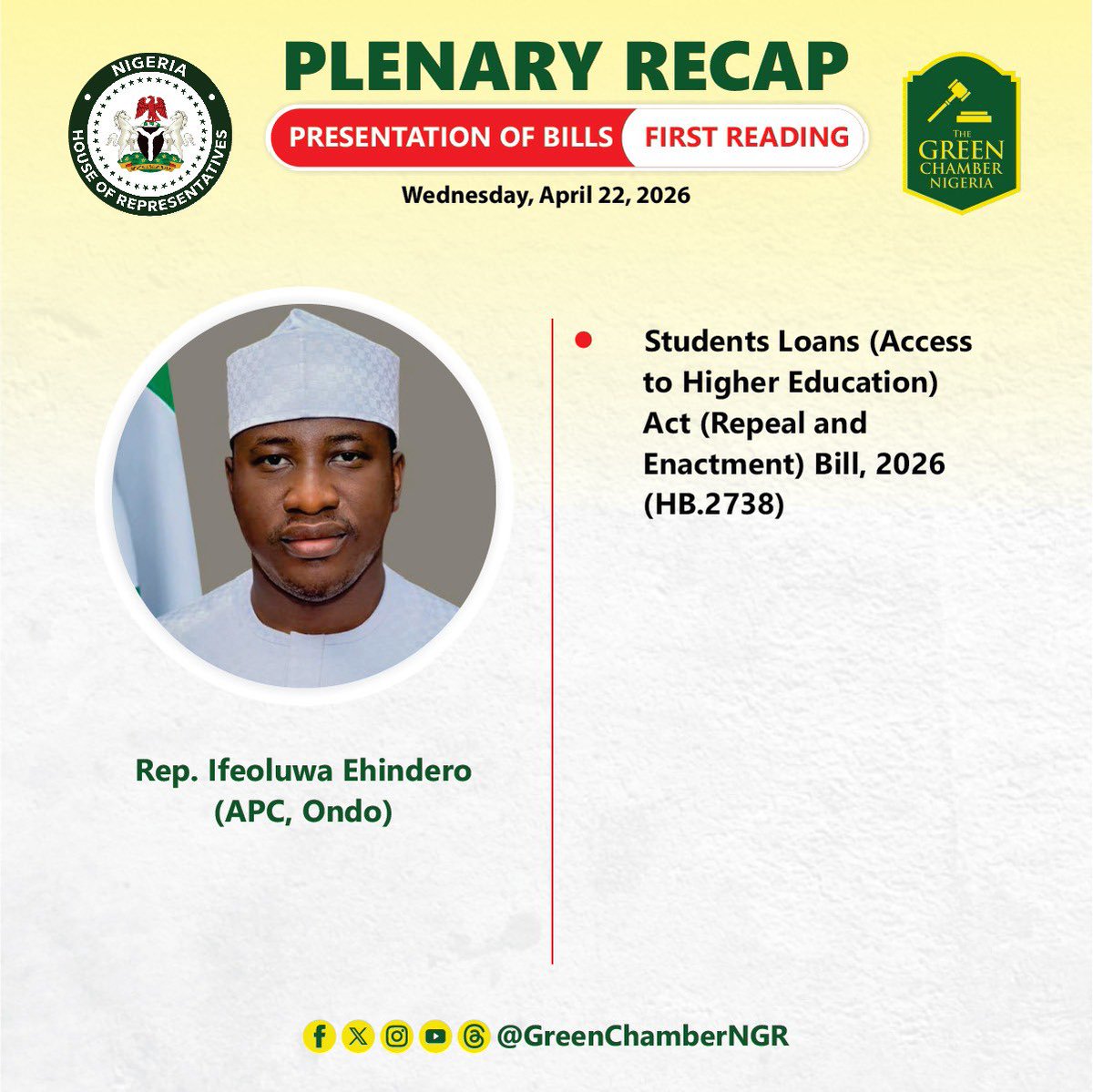 Nigeria House of Representatives tweet media