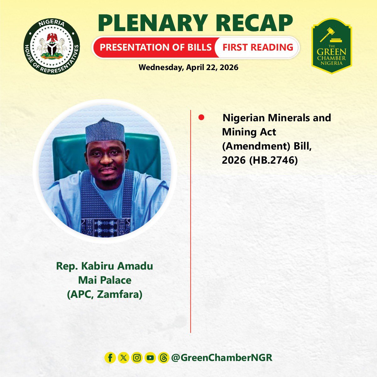 Nigeria House of Representatives tweet media