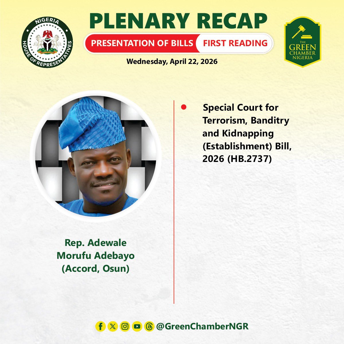 Nigeria House of Representatives tweet media