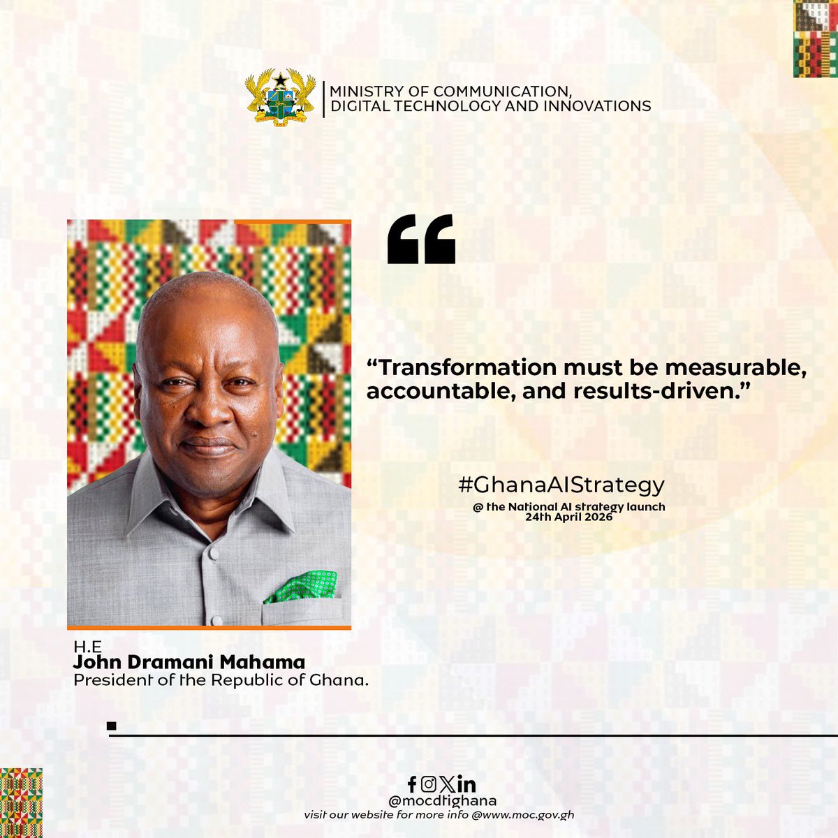 Ministry of Comm, Digital Tech & Innovatns tweet media