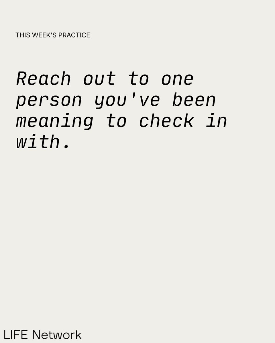 joinlifenetwork's tweet photo. The research is clear and your relationships are just as important to your health as what you eat or how you move. Strong social ties don't just feel good; they double your likelihood of thriving, regardless of every other habit you have in place.

This week, keep it simple. Find one person you've been meaning to check in with and reach out.

Your community is part of your wellbeing.

Visit https://t.co/DkYmb5vM1A to explore more with Life Network.

#LifeNetwork #WellbeingMatters #CommunityIsHealth