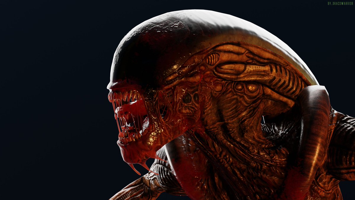DracoW_24Z's tweet image. Alien 3 - Xenomorph Runner 3D model recreation (Blender) part 1 
#alien #xenomorph #3dmodel