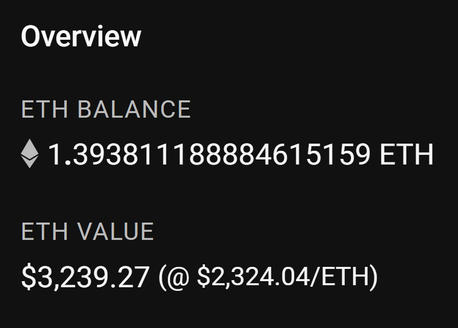 1 $ETH GIVEAWAY

Only one winner!

How to Enter:
• Follow
• Like &amp; Repost
• Leave a comment

Ends in 24 hours!