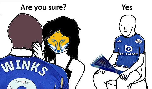 JackRouge's tweet photo. #LCFC #LeicesterCity Some absolute weirdos clapping 'Winksy' this evening. https://t.co/FgDZm2TSsd