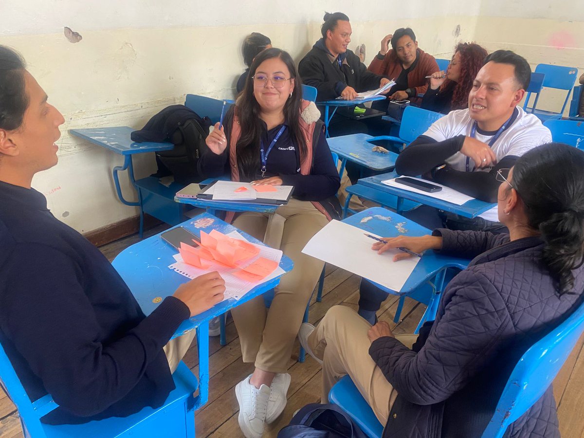 EduContinuaPUCE's tweet photo. 🎓✨ Avanza la innovación educativa.
Culmina el módulo 8 del programa ABP de #PUCE para #CRISFE,💡📚
Fase piloto en la U.E. Pérez Pallares impulsa metodologías activas. 🚀
👏 Educación con impacto real.
#EducacionContinua #ABP https://t.co/55u945rYwK