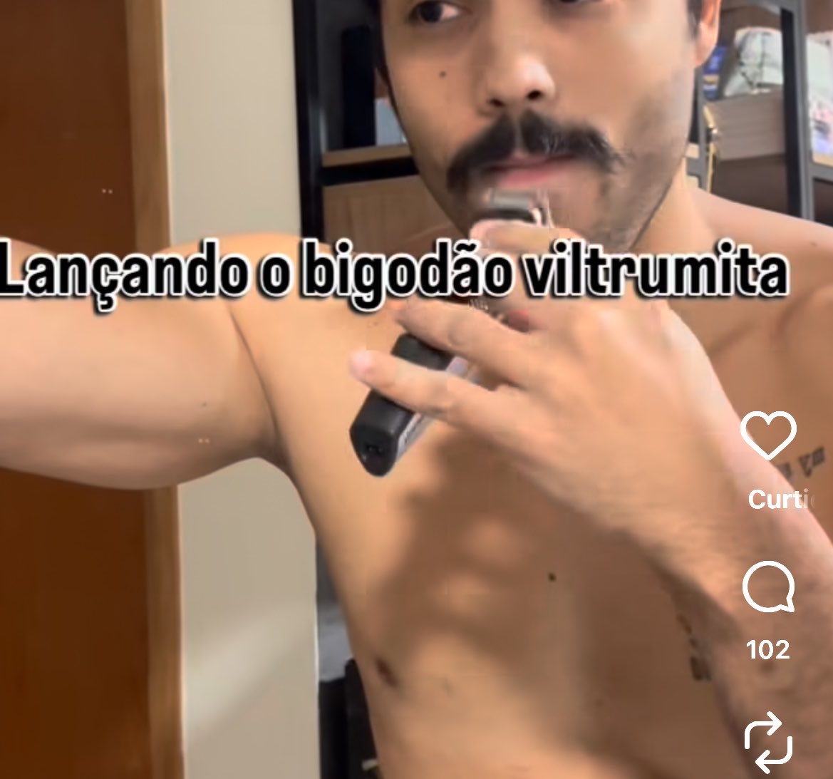 O pessoal assiste série com o cu msm né possível