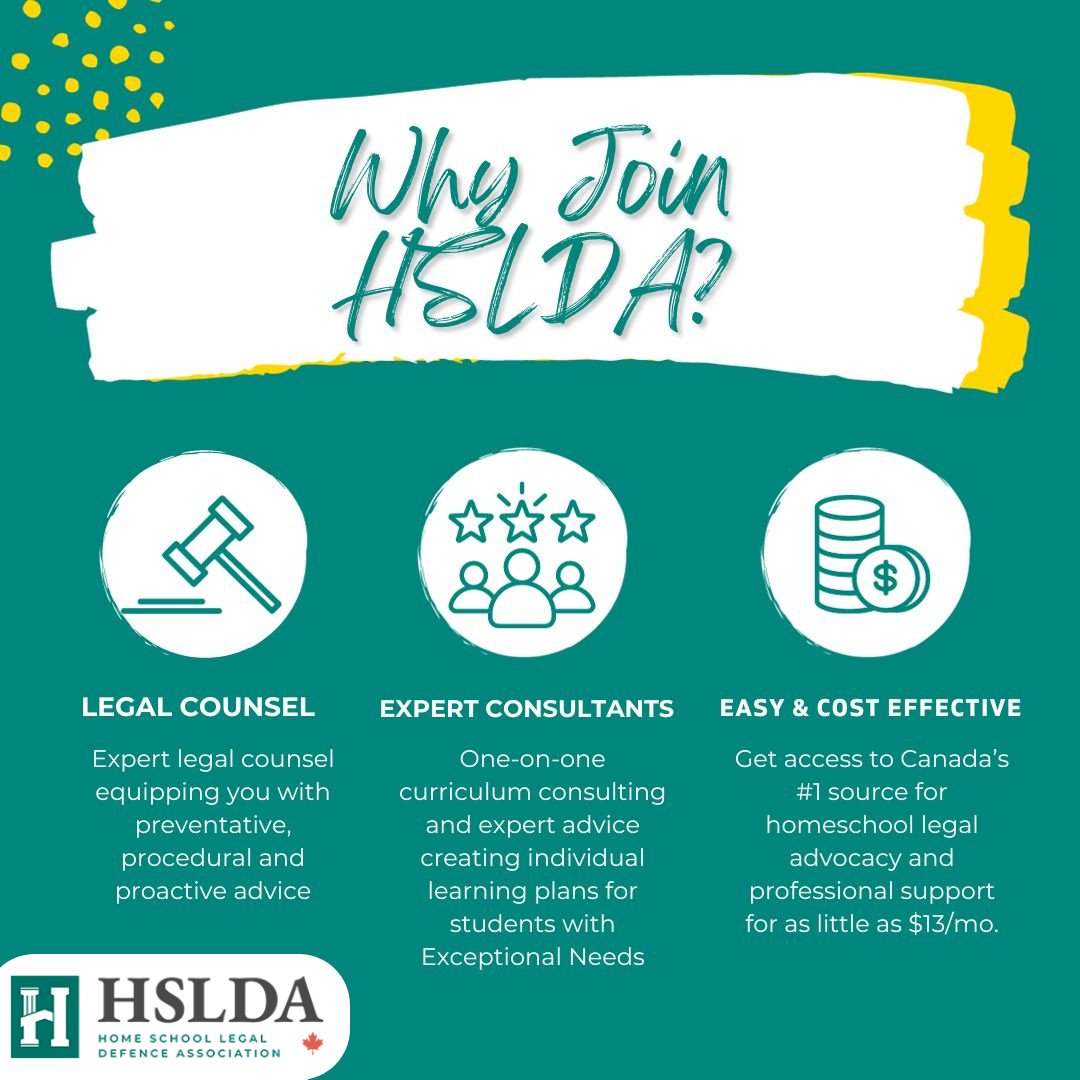 hsldacanada's tweet photo. Get a membership that supports your family and the homeschooling movement. https://t.co/WJXvMjw1wY