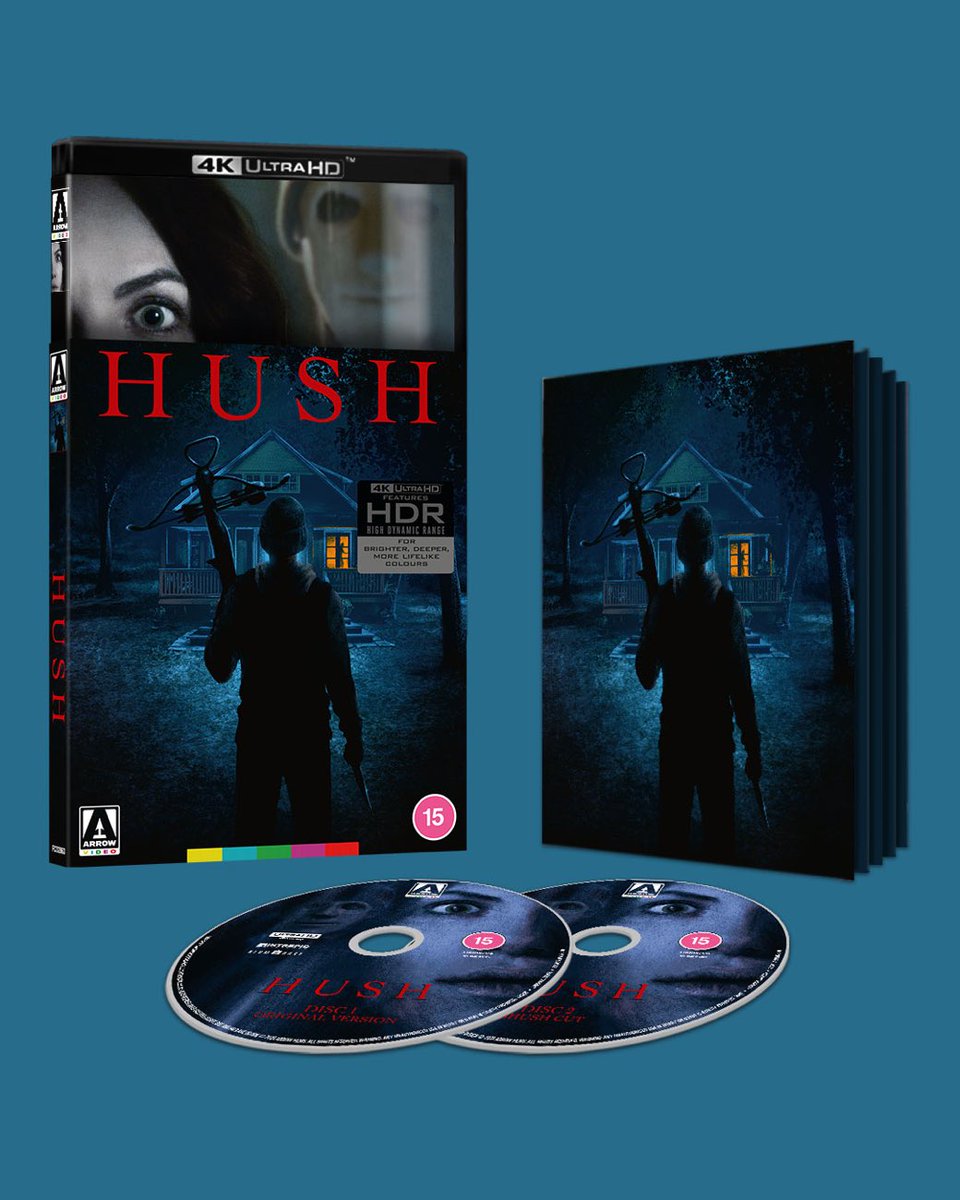 FilmsAmaray's tweet image. Arrow prepara esta edición de “Hush” en #4KUHD + bluray a la venta a partir del 12/07 📀🔽