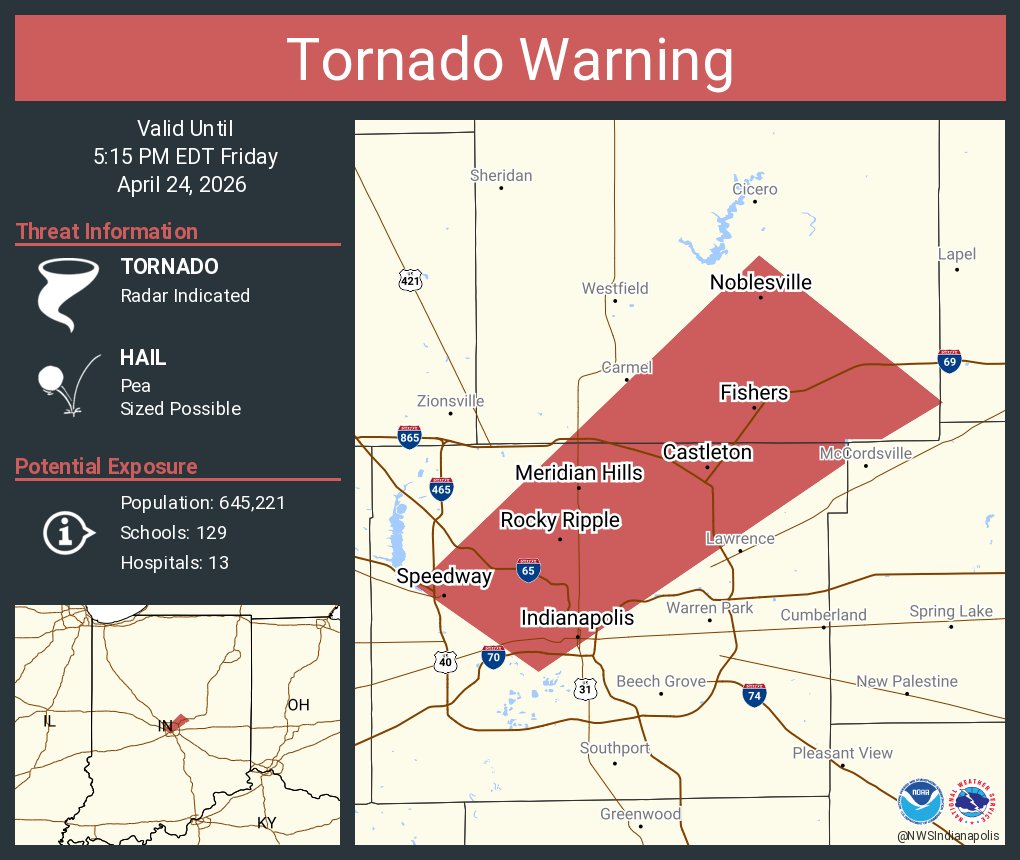 NWS Tornado tweet media