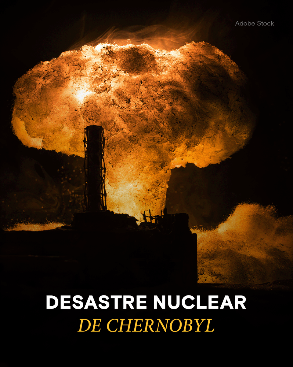 #HojeNaHistória  Há exatos 40 anos acontecia o maior acidente nuclear da história: o desastre de Chernobyl.​

​Foi no dia 26 de abril de 1986 que aconteceu o acidente, durante um teste no reator da usina, localizada próxima à cidade de Pripyat, então parte da União Soviética.