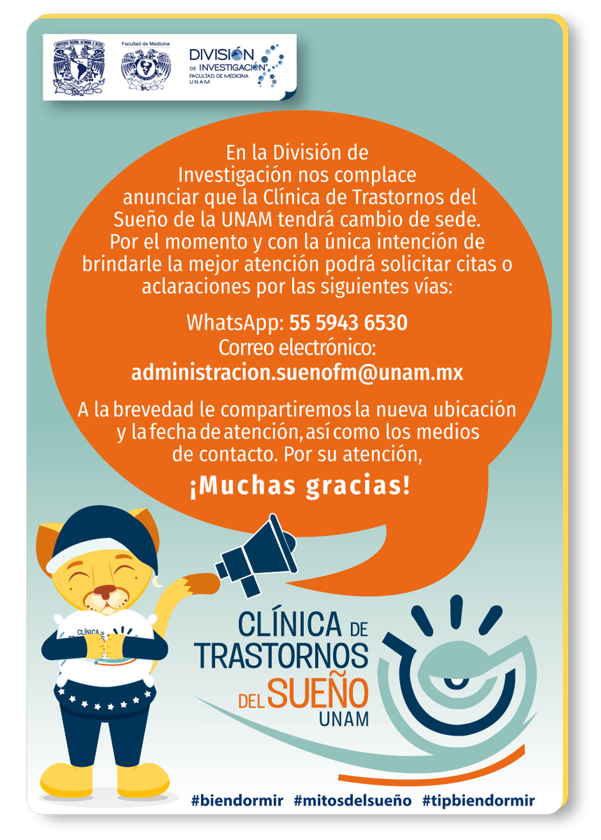 Clínica de Trastornos del Sueño UNAM tweet media