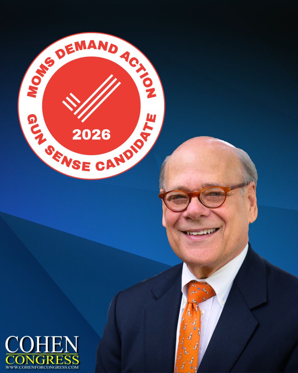 I am proud to have received a 2026 Moms Demand Action Gun Sense Candidate distinction.

I've spent my career working to reduce gun violence, helping pass the first major federal gun safety bill in nearly 30 years. I will never stop fighting for commonsense gun safety measures.