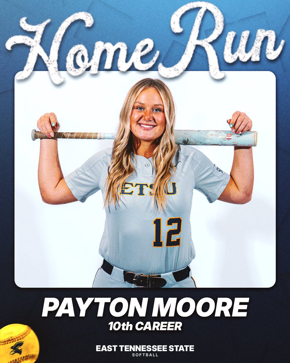 ETSUSoftball's tweet image. E5 | Moore’s three-run blast secures a healthy lead for the Bucs heading into the final frames.

ETSU 7, Samford 0
📊 bit.ly/4mNySDn

#GoBucs | #DEEP⚓️