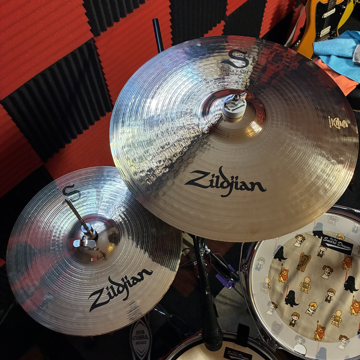 Upgraded a couple cymbals recently 
Zildjian S mastersound 14” hi hat
Zildjian S thin crash “18
Zildjian K dark crash thin 19”