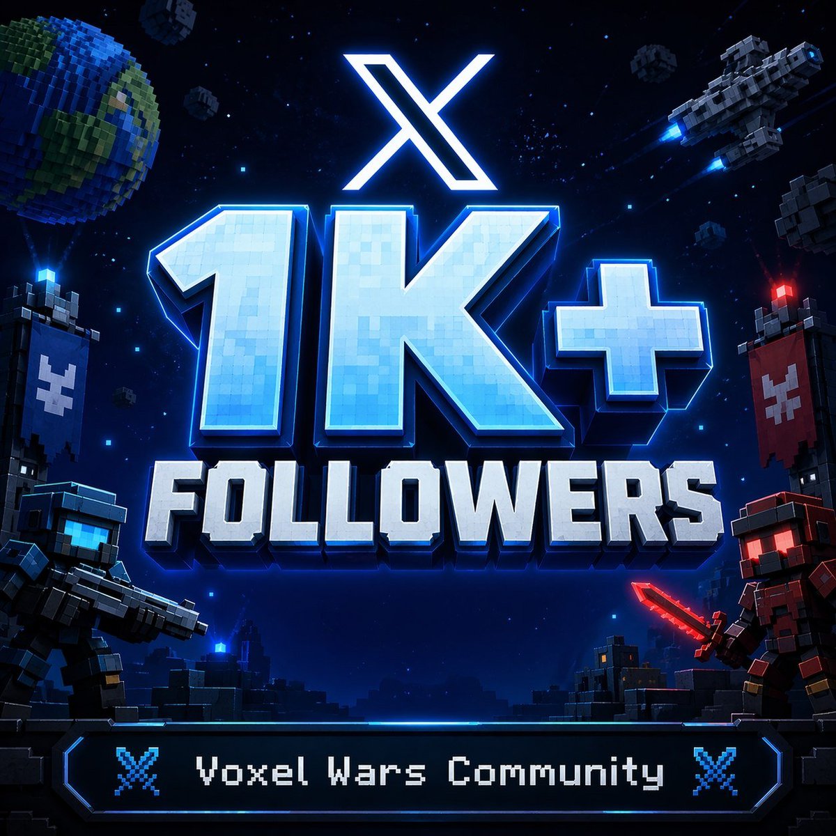 We’ve officially crossed 1,000+ followers on X 🎉

Huge thanks to everyone supporting Voxel Wars and this is just the beginning. More updates, epic battles, and big moves ahead 👀

Next stop: 10K 🚀

#VoxelWars #Abey #Crypto