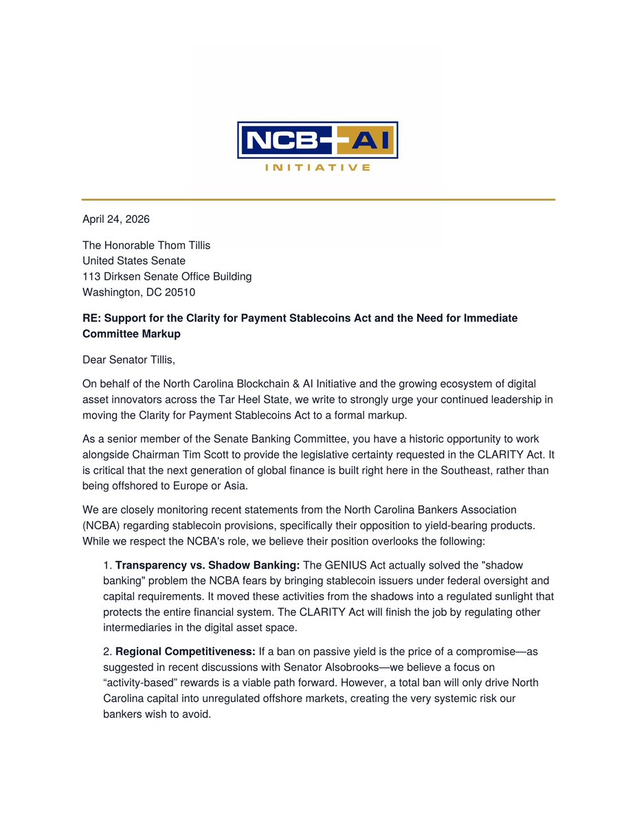 North Carolina Blockchain + AI Initiative tweet media