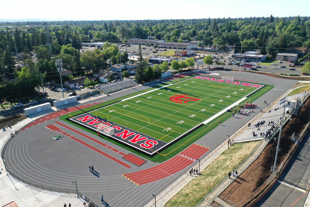 TarkettSports's tweet image. This week's ribbon-cutting ceremony at San Juan High School's newly modernized stadium represents the beginning of a new era for the school, its Spartan student-athletes, and the surrounding community 🏟️

@TarkettSports is proud to have played a role in the project as the