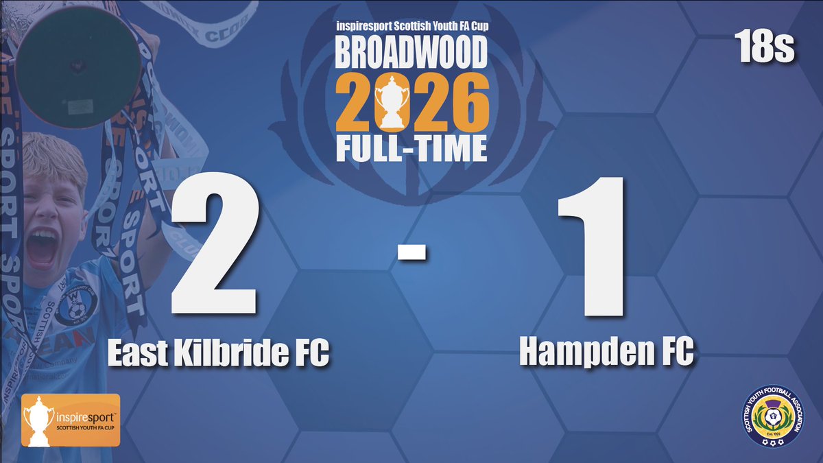 ScottishYouthFA's tweet image. East Kilbride FC are the winners of our 18s Cup 🏆

#SYFAinspireCup #inspired @inspiresport