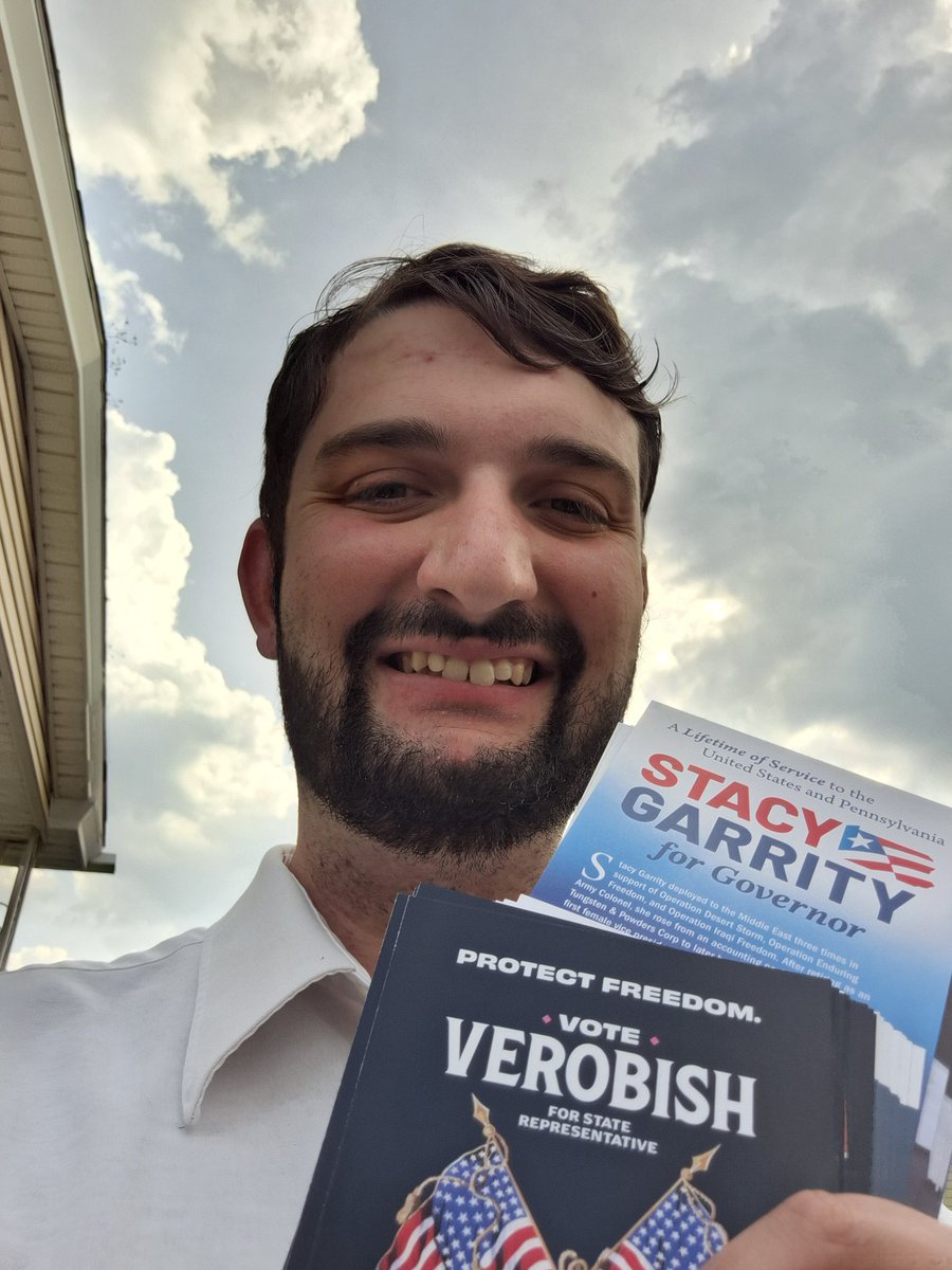 MattZupon's tweet image. No better way to kick off the weekend than knocking doors for @GarrityForPA &amp;amp; State Rep. Andrea Verobish! Remember to vote in the Republican primary on May 19!
#LeadRight