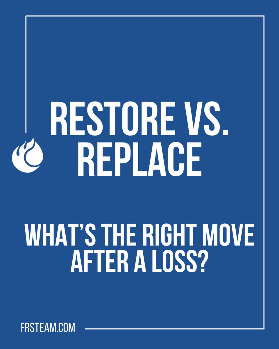 FRSTeam1's tweet photo. Restore first. Replace only when necessary.

After a fire or water loss, more can often be restored than people realize, from electronics to everyday household items.

Professional evaluation matters. https://t.co/v3DSZYLd6w