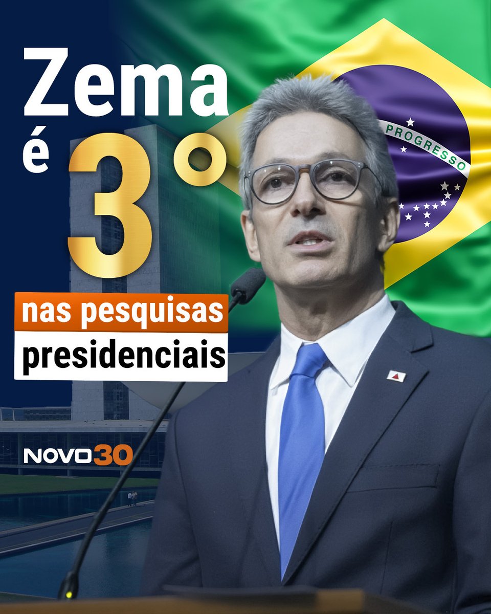 Siga o @novo30sp 🎯

O ex-governador de Minas Gerai, Romeu Zema, está entre os nomes mais fortes na corrida presidencial. Segundo o mercado de previsões da Polymarket, Zema alcançou o 3º lugar entre os candidatos.

Enquanto uns falam, Zema avança com resultados e credibilidade.