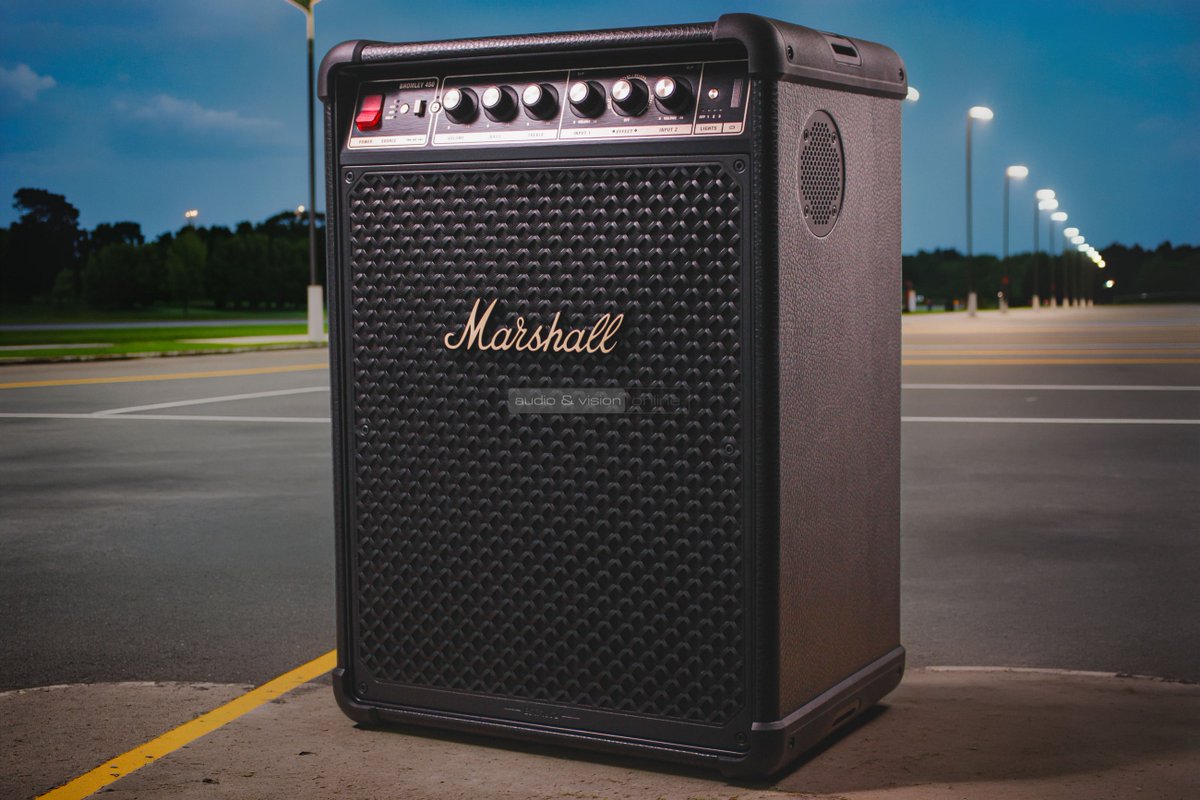 audioandvision's tweet photo. Ismerd meg a Marshall Bromley 450-et… a hangszórót, ami a színpad erejét hozza el a nappalidba és a kertedbe! 400W RMS teljesítmény, 40+ óra üzemidő és 360 fokos hangzás vár.

Marshall Bromley 450 party hangszóró teszt | https://t.co/vxPvVlaqak https://t.co/wL3Hmu7vqI https://t.co/ymaSIxRhFO
