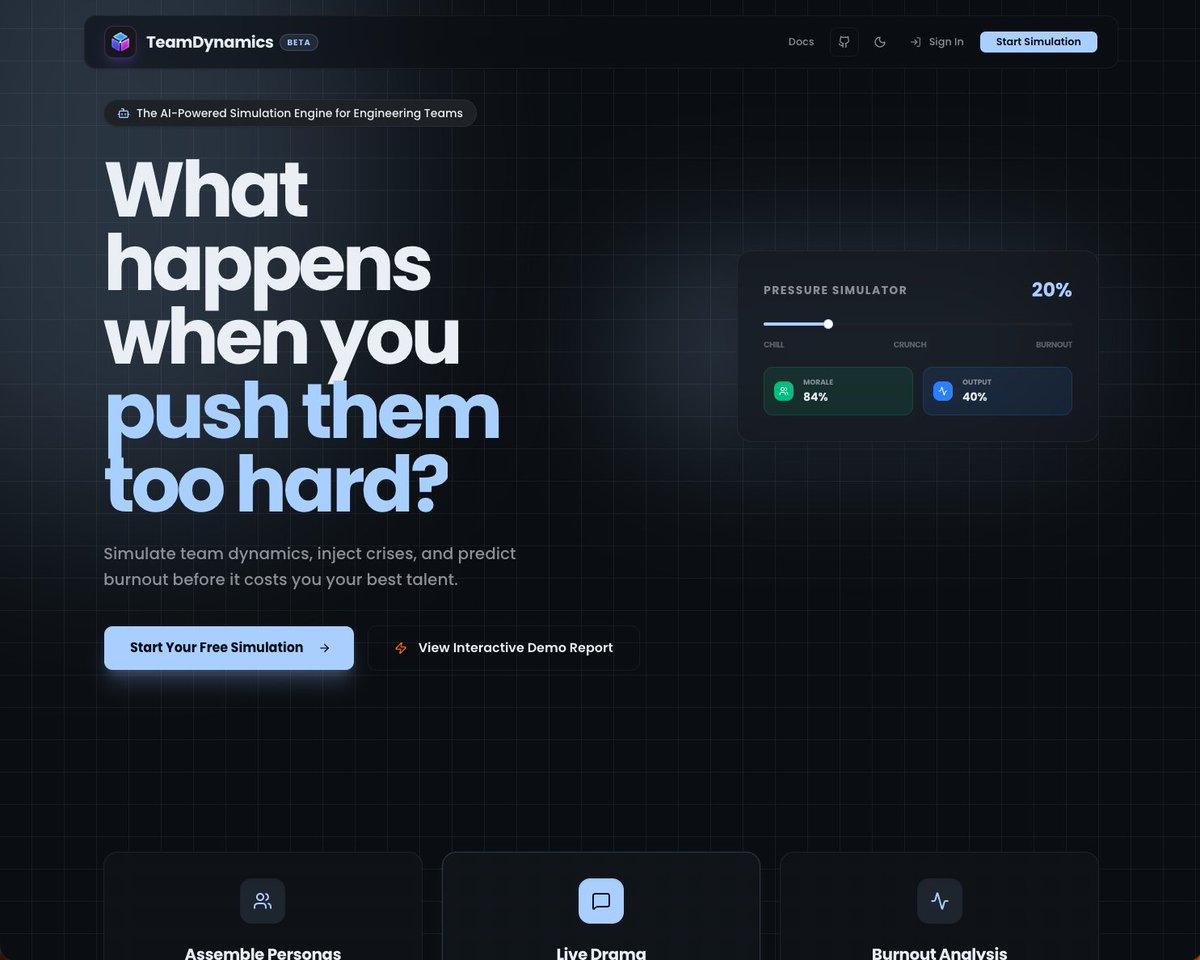 Test_Sprite's tweet photo. Coming in 3rd place for the TestSprite Season 2 Hackathon: TeamDynamics! 🥉

@ArdinPrayoga built a powerful AI simulation platform to help teams survive real-world crises before they even happen. 🧠📈

It was our honor to help the TeamDynamics crew refine their complex multi-agent flows and reach a production-ready standard. Quality tech for a quality mission!