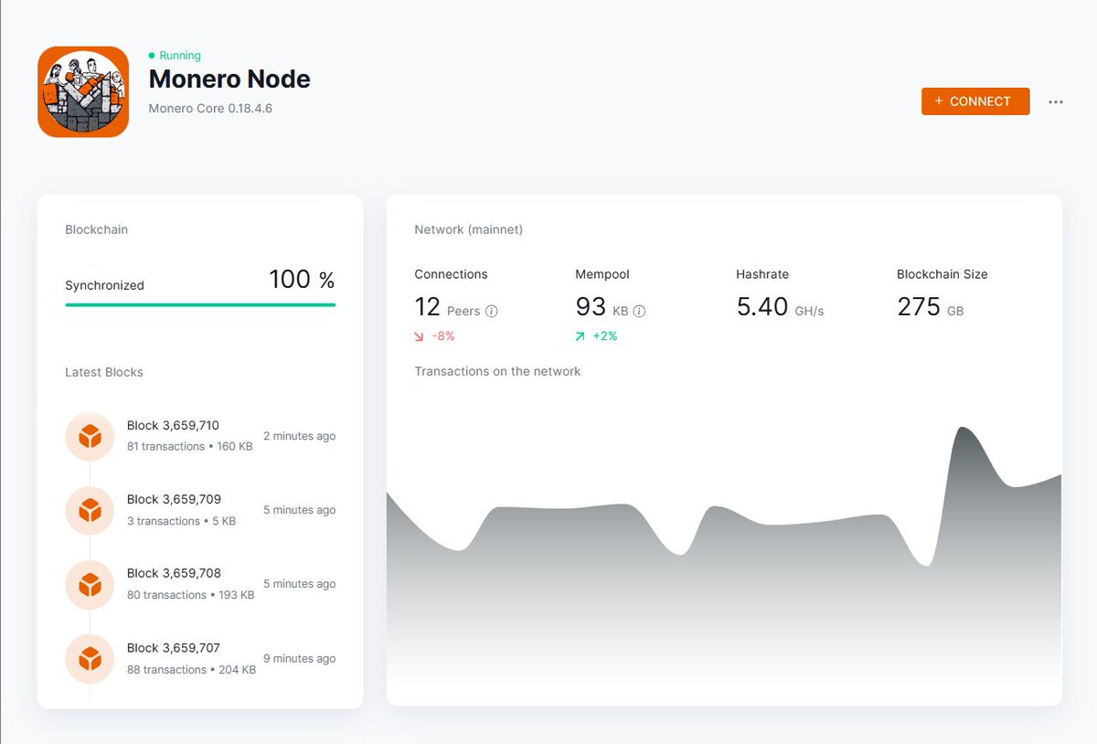 Huge shoutout to <a href="/deverickapollo/">Deverick</a> for bringing a Monero Node to the UmbrelOS app store. A fantastic contribution to the ecosystem, making it super easy for new users to deploy their own self-hosted node at home. If you find the app useful, consider sending him a tip!