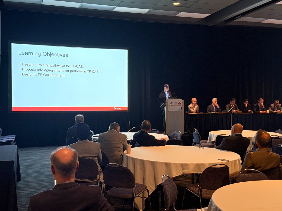 SCAI's tweet image. Building a TF-CAS program—Herb D. Aronow, MD, MPH, MSCAI covers training pathways, credentialing standards, and operational considerations to safely implement and scale TF-CAS in clinical practice at #SCAI2026. #InterventionalCardiology

@herbaronowMD