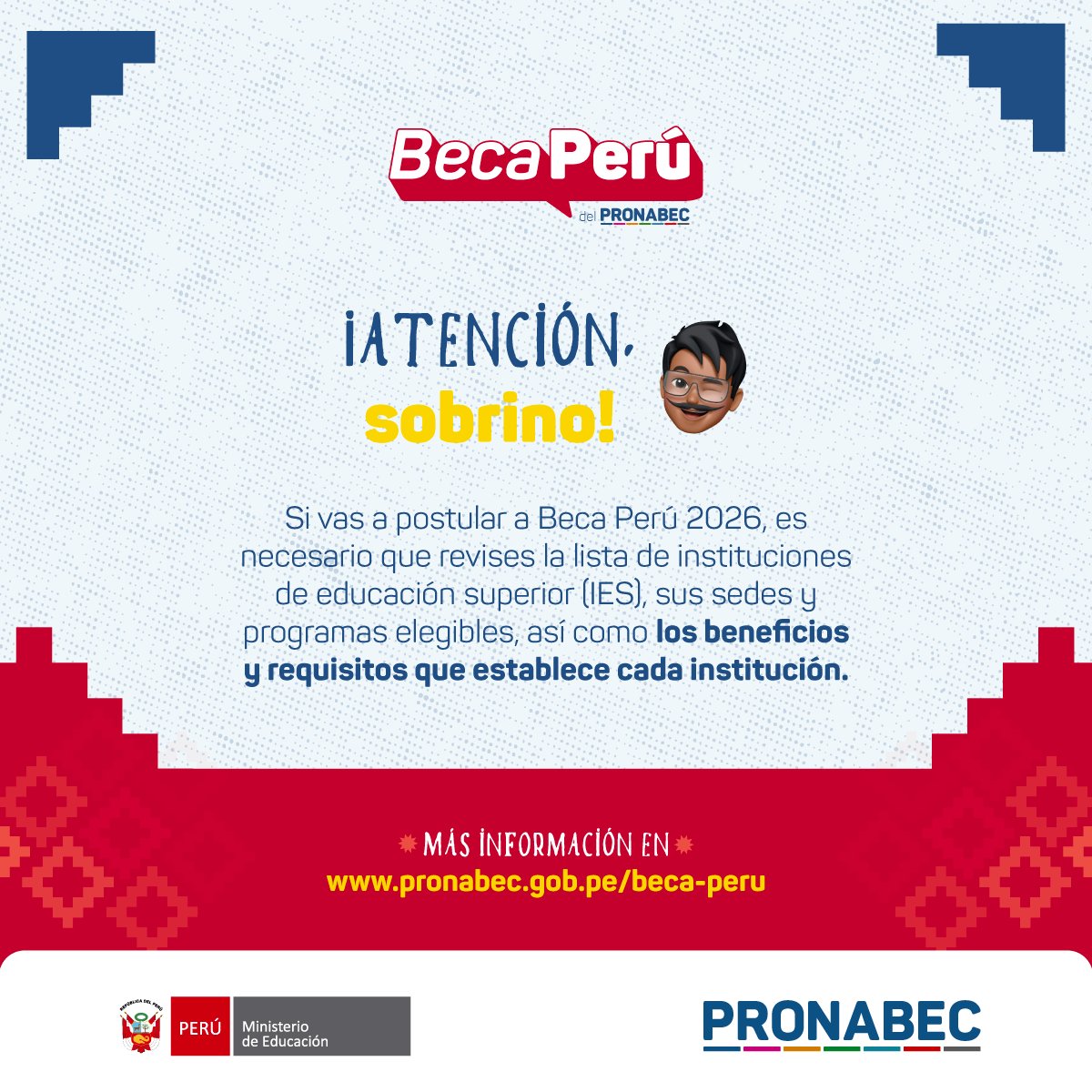 Pronabec - Minedu tweet media