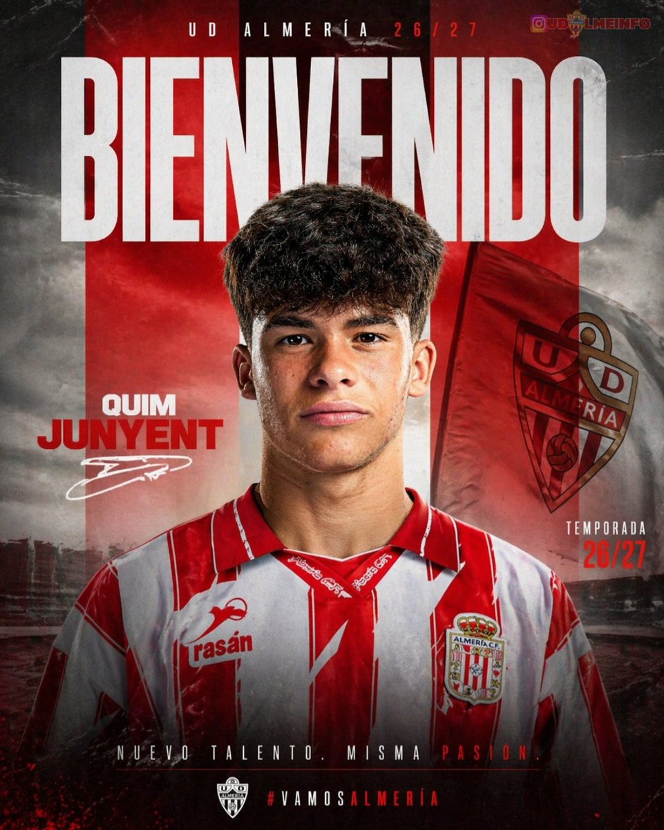 🔴⚪ Refuerzos temporada 26/27

👉🏼 Estos son los futbolistas que llegarán a la <a href="/U_D_Almeria/">UD Almería</a> de forma gratuita en el final del curso 25/26, según medios locales.